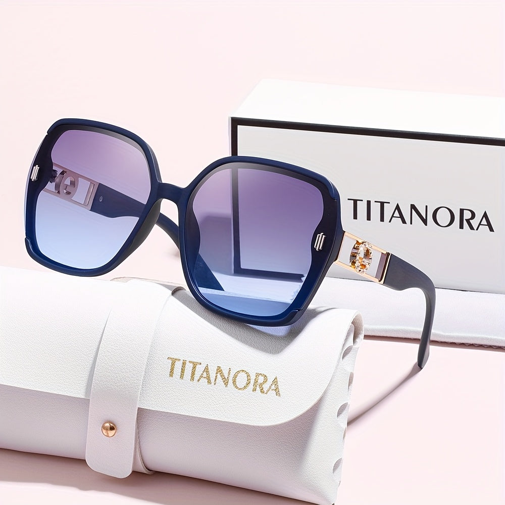 Titanora™ | Lunettes de luxe surdimensionnées et carrées