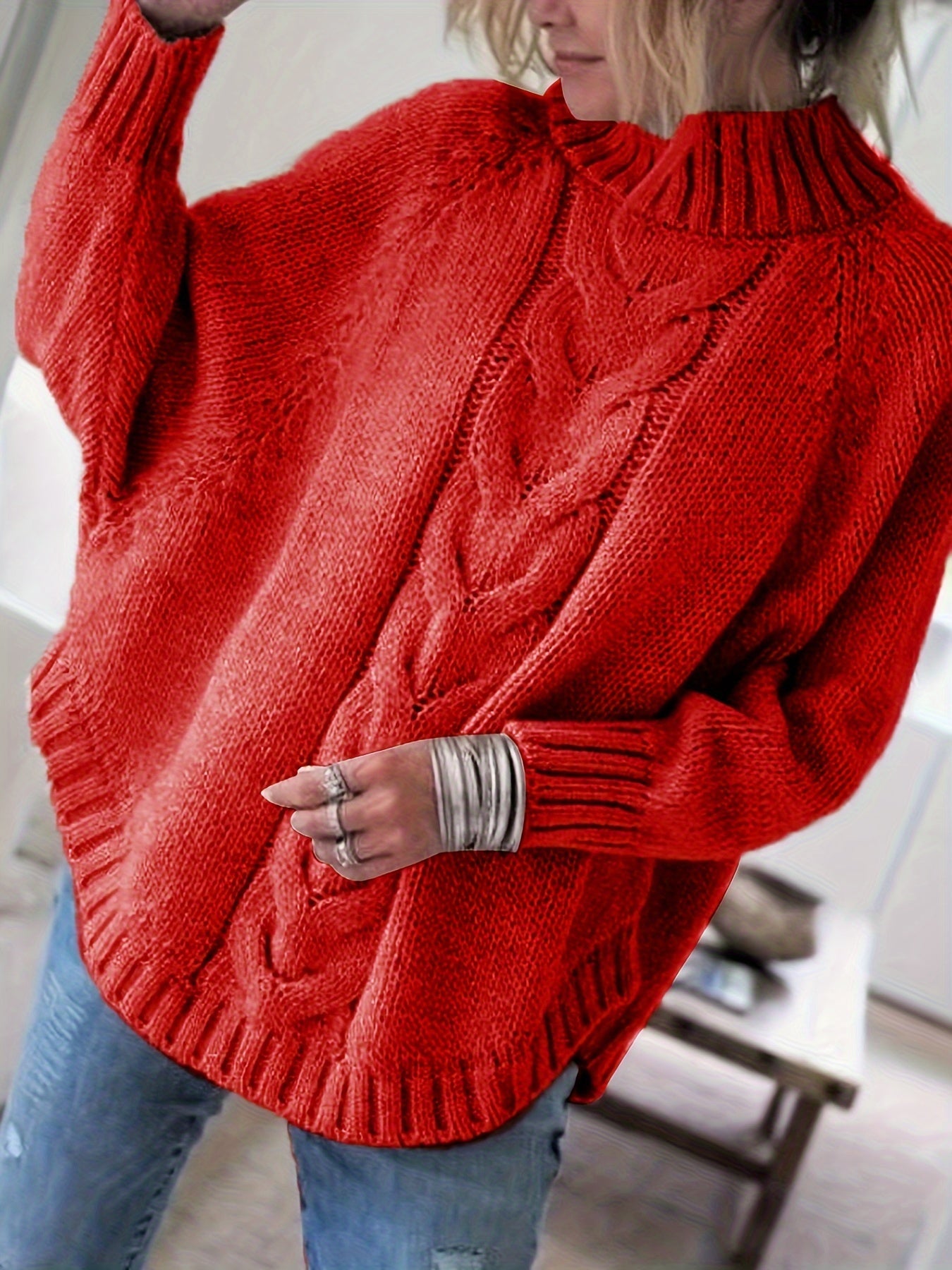 Valentine™ | Pull à Torsades d'inspiration Vintage