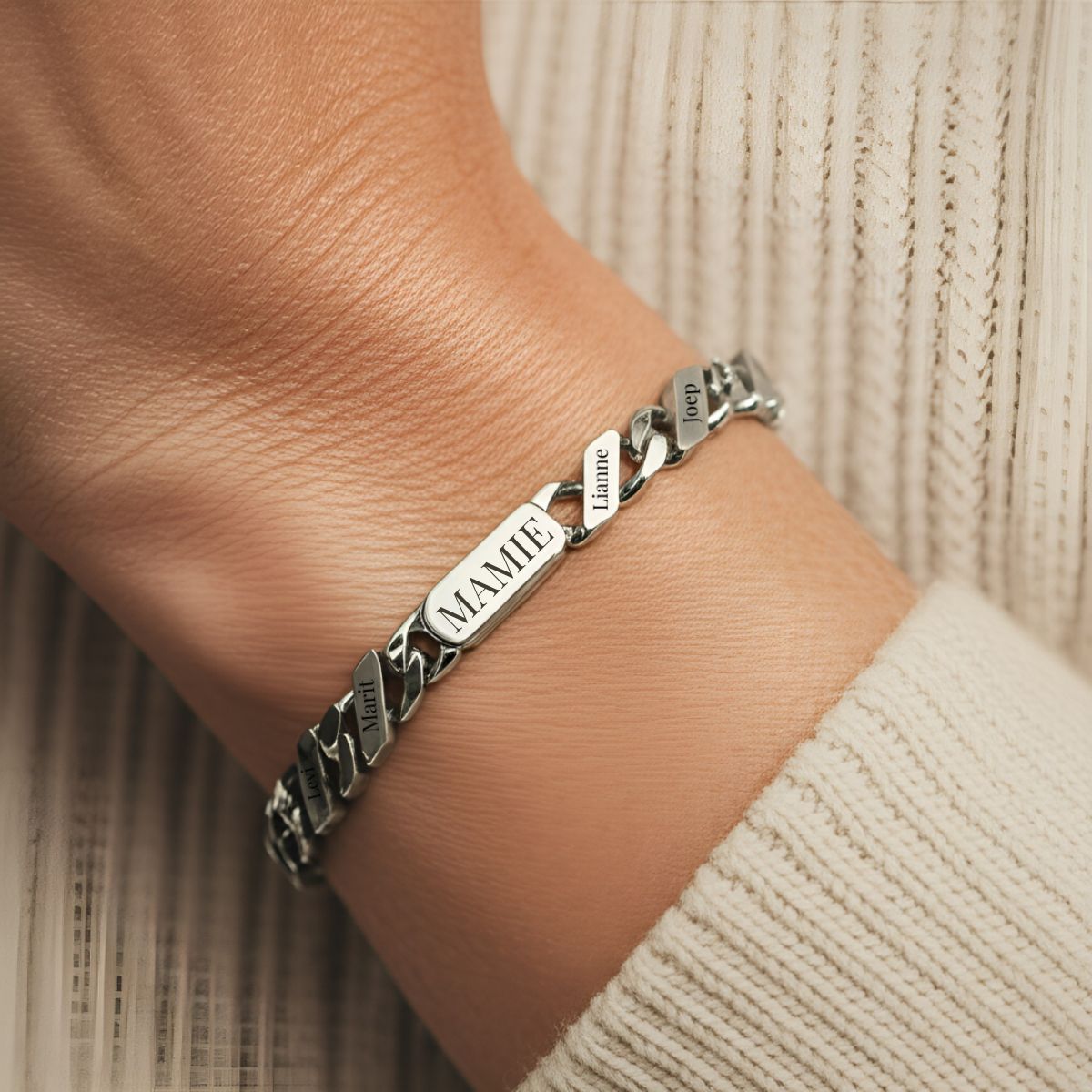 Chérilien™ | Bracelet Gravé pour Grand-Mère