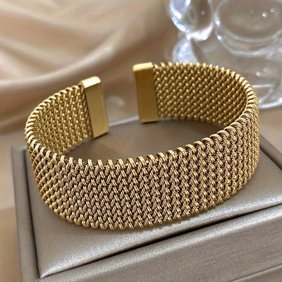 Ysaline™ | Bracelet en Acier Inoxydable Plaqué Or 18k