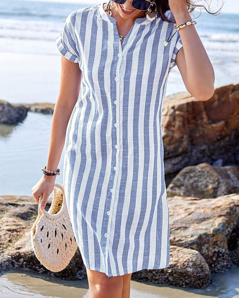 Berline™ | Robe Chemise Élégante à Rayures