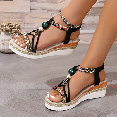 Thérèse™ | Sandales à Talons Compensés Confortables