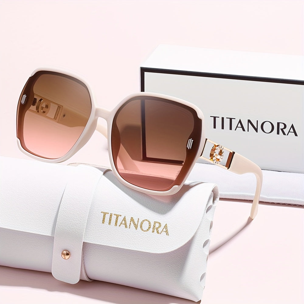 Titanora™ | Lunettes de luxe surdimensionnées et carrées