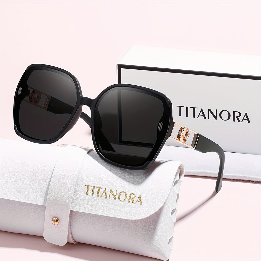 Titanora™ | Lunettes de luxe surdimensionnées et carrées