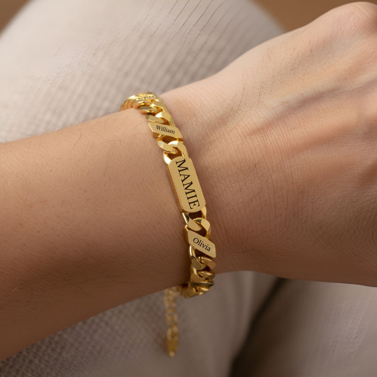 Chérilien™ | Bracelet Gravé pour Grand-Mère