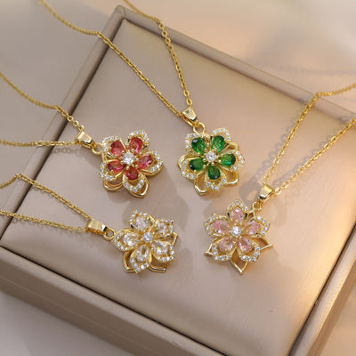 Ysée™ | Collier à Fleurs Rotatives