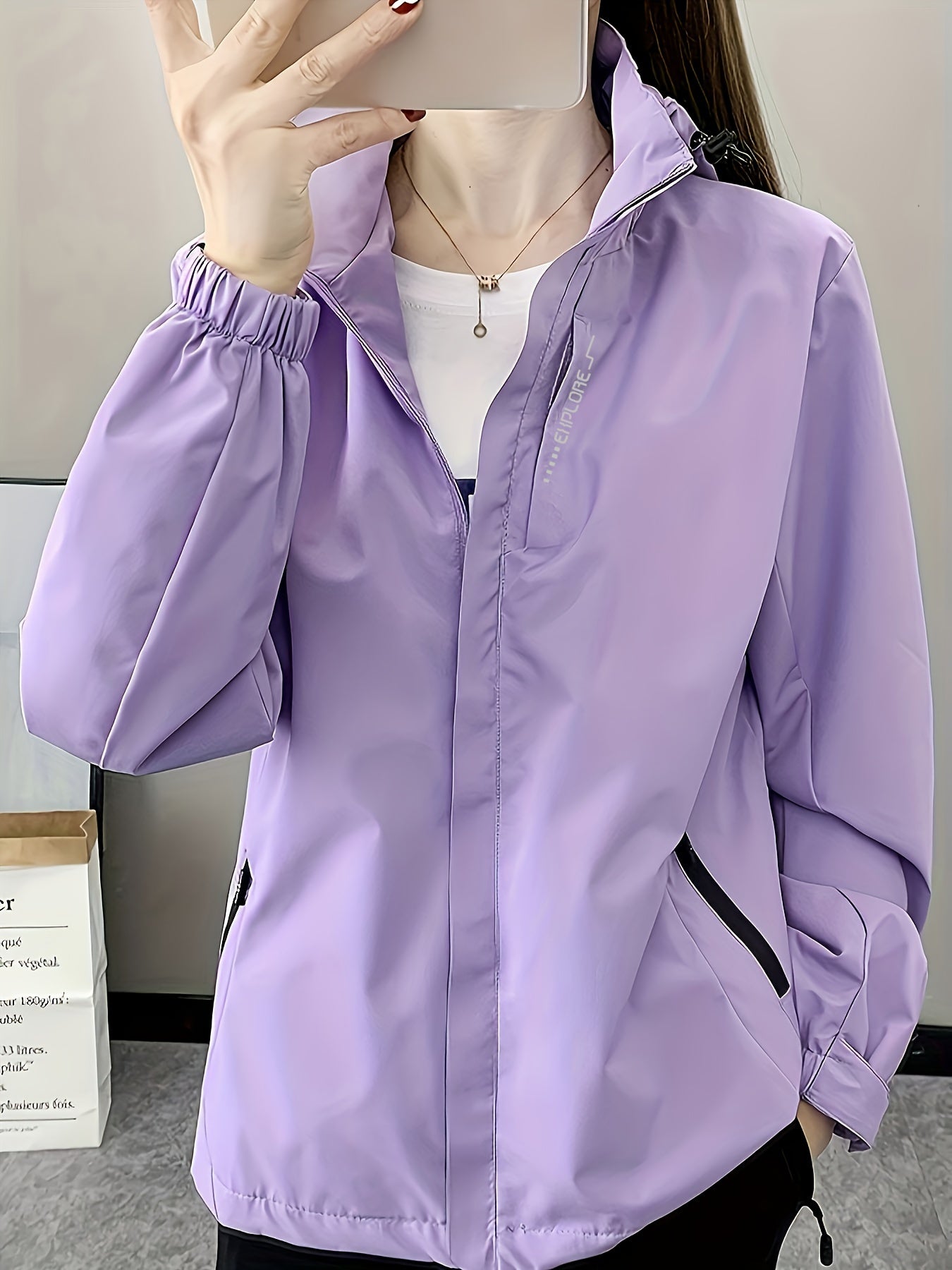 Stéphanie™ | Veste Légère Coupe-vent à Capuche