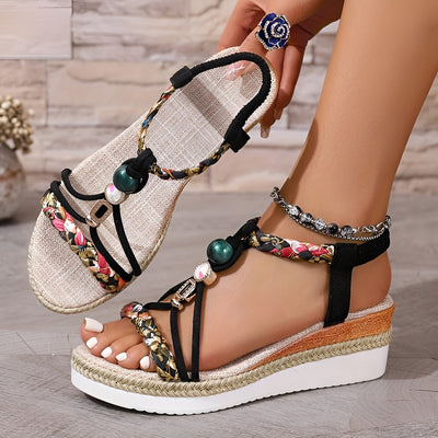 Thérèse™ | Sandales à Talons Compensés Confortables