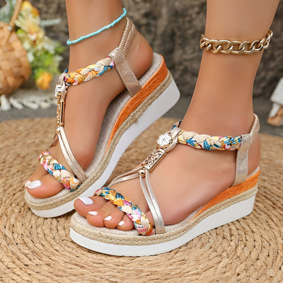 Thérèse™ | Sandales à Talons Compensés Confortables