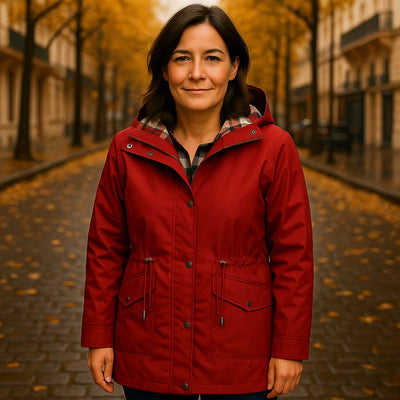Iris™ | Veste Imperméable à Carreaux