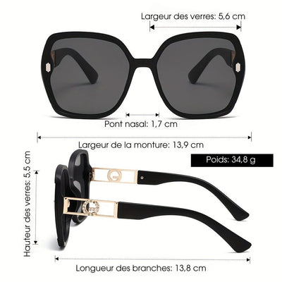 Titanora™ | Lunettes de luxe surdimensionnées et carrées