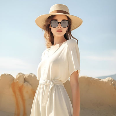 Titanora™ | Lunettes de luxe surdimensionnées et carrées