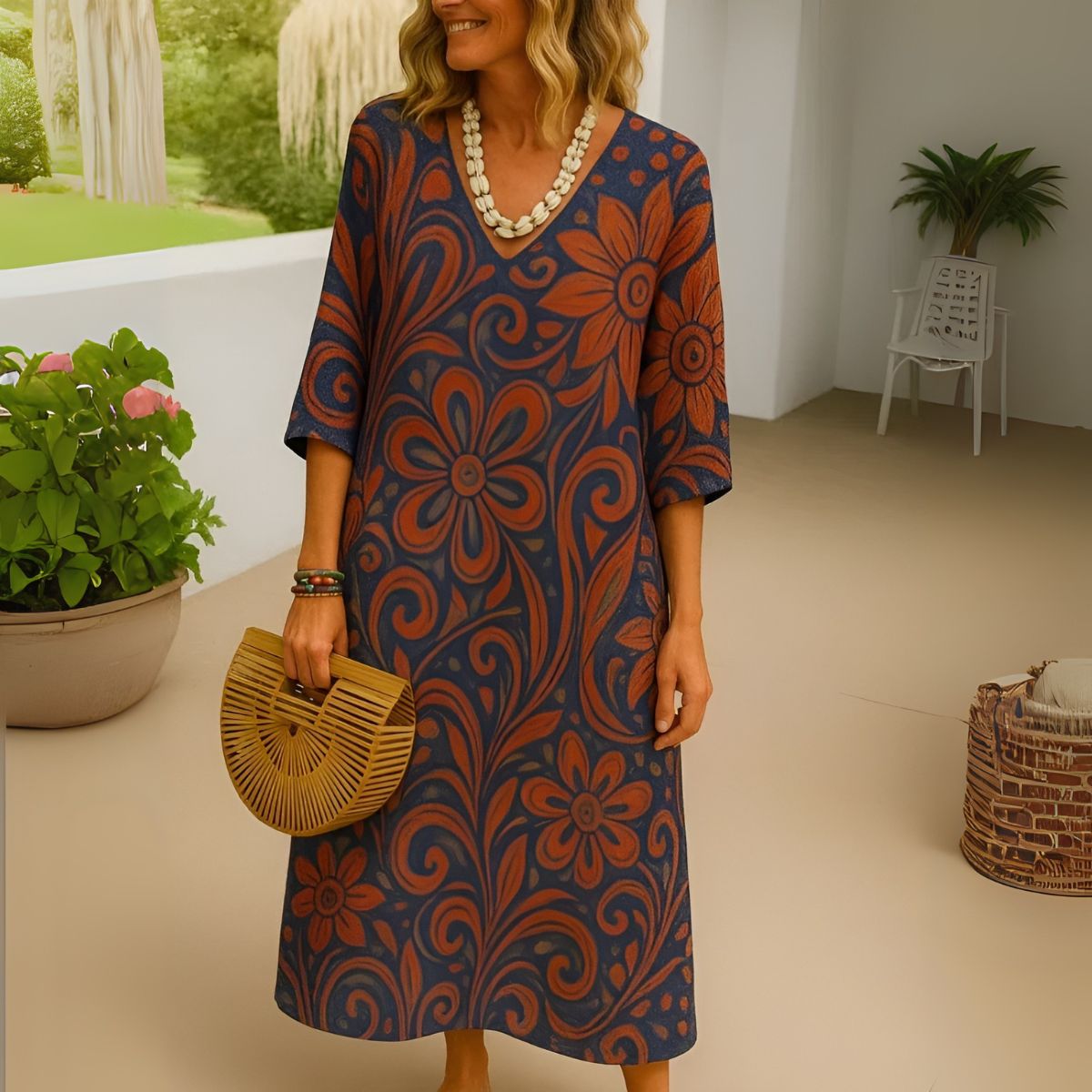 Angèle™ | Longue Robe Florale