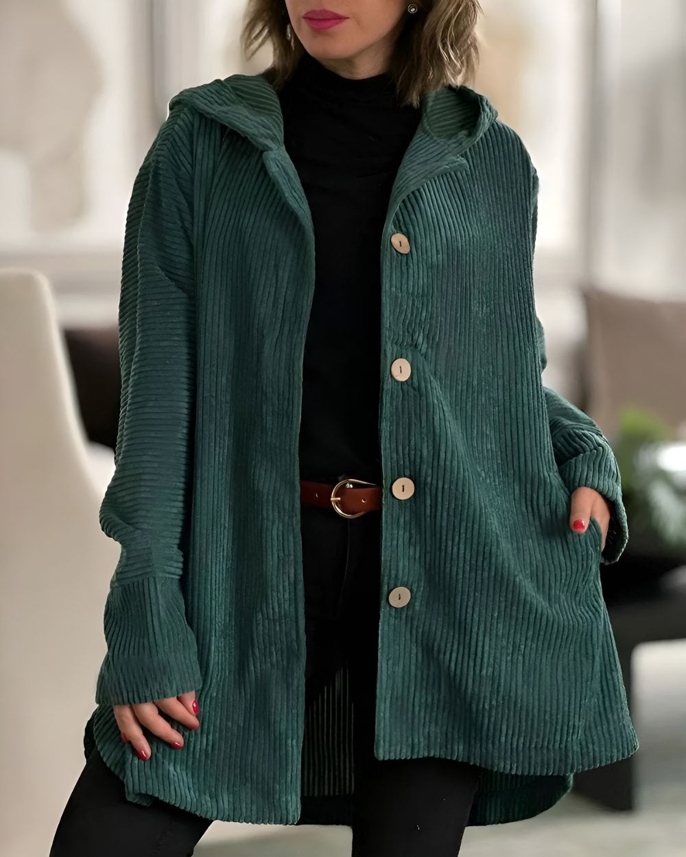 Florine™ | Veste en Velours Côtelé