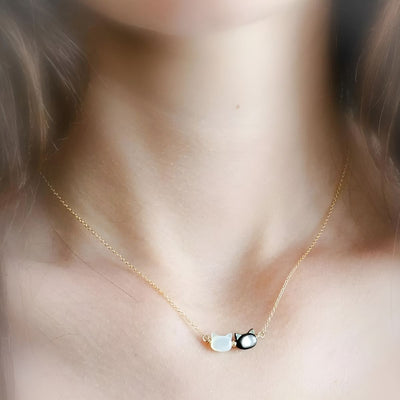 Miaura™ | Collier avec Pierre Précieuse en Forme de Chat