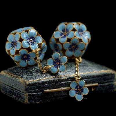 Éclora™ | Boucles d'oreilles Hortensia Bleu