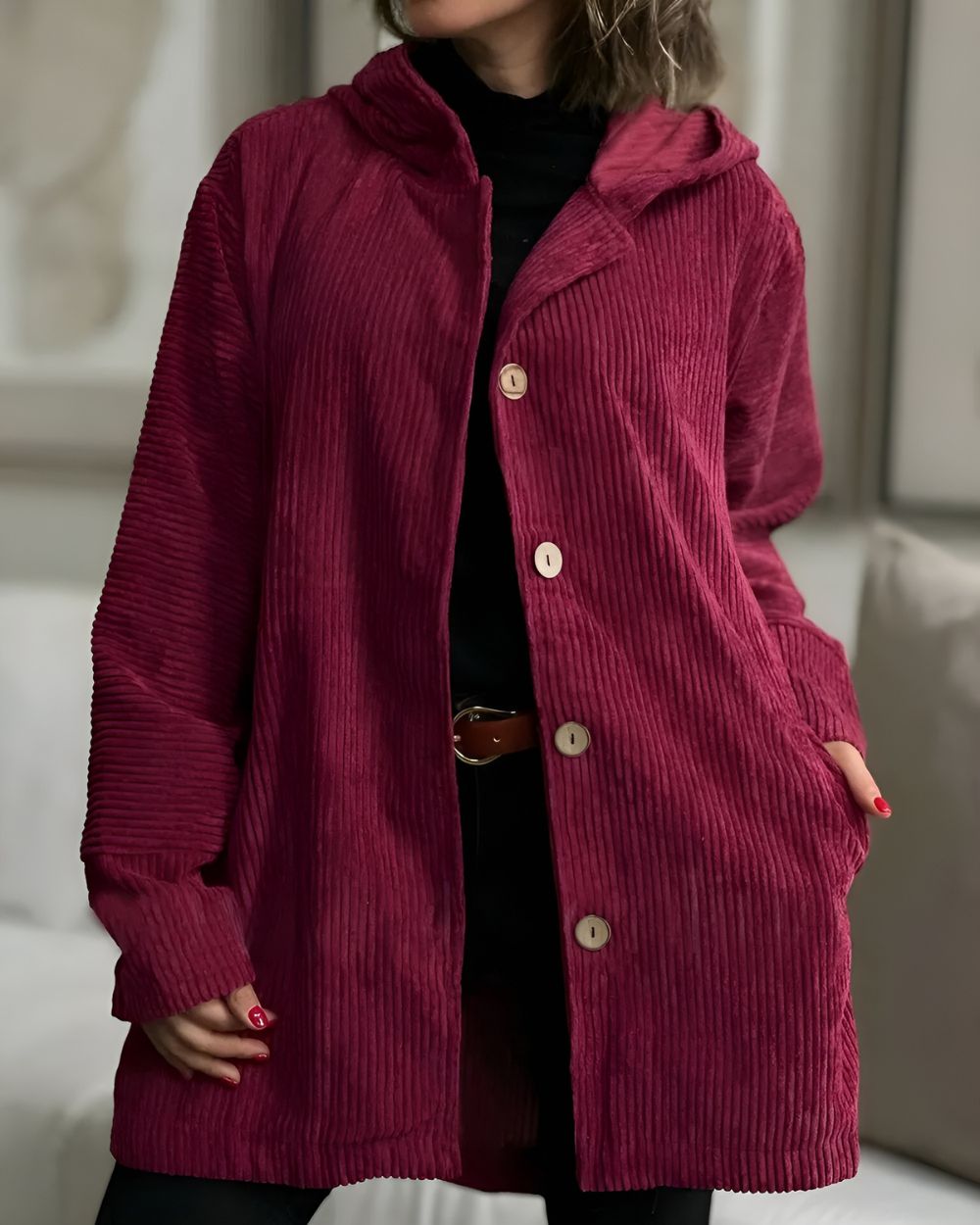 Florine™ | Veste en Velours Côtelé