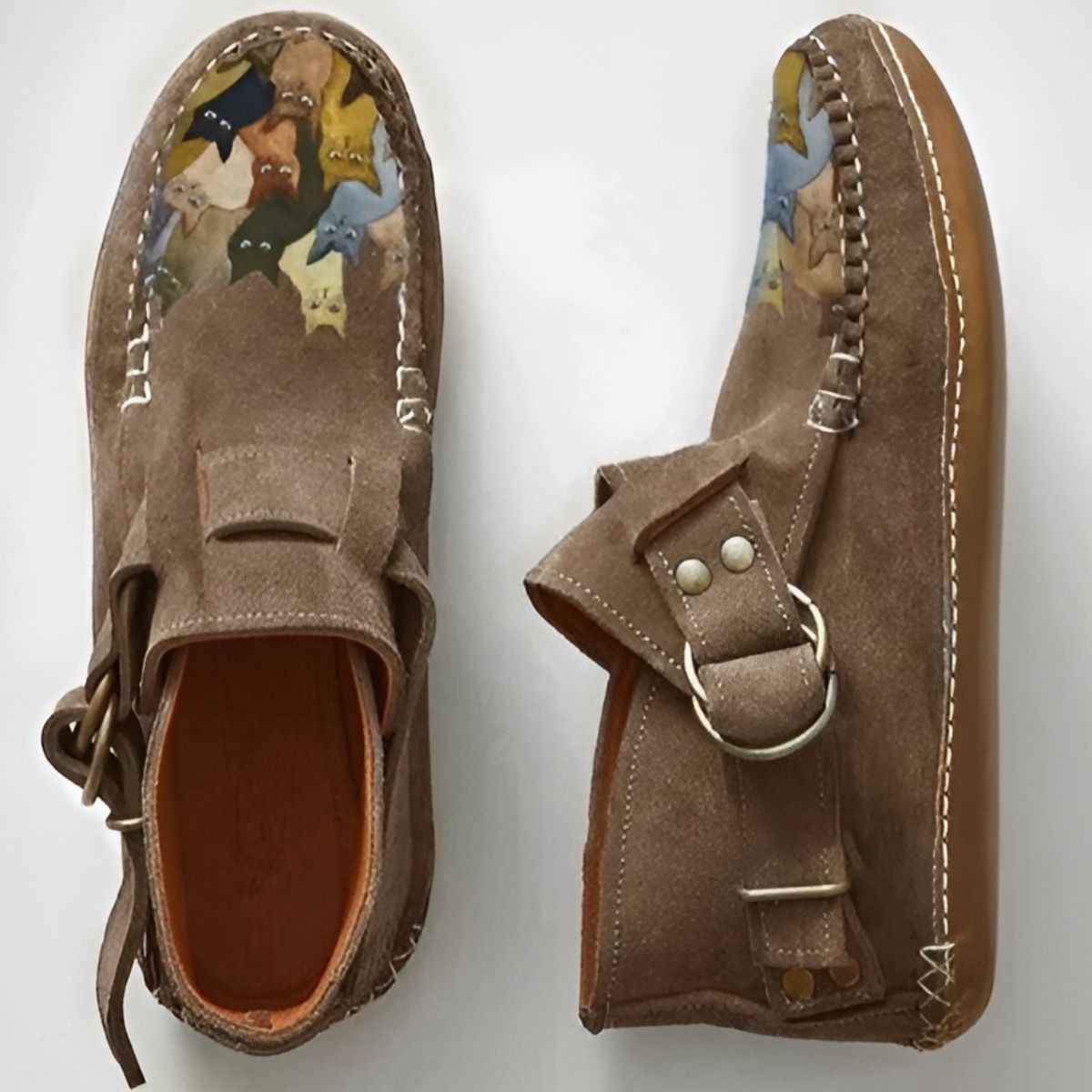 Félinéa™ | Bottines Confortables à Imprimé Félin