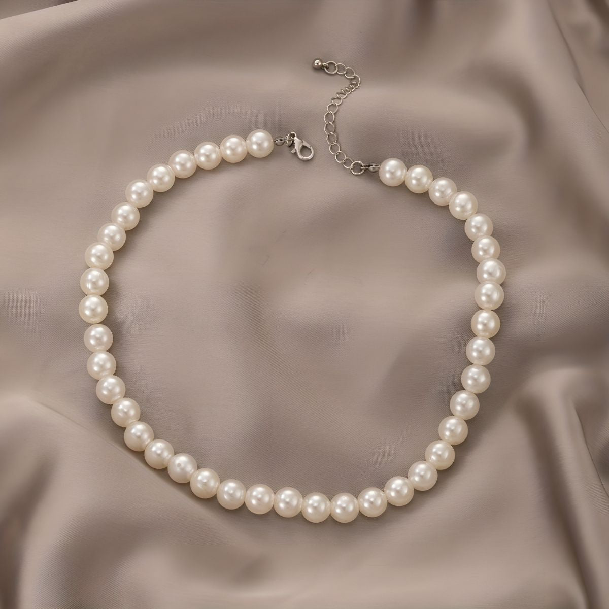 Jeanne-Marie™ | Élégant Collier à un Rang de Perles