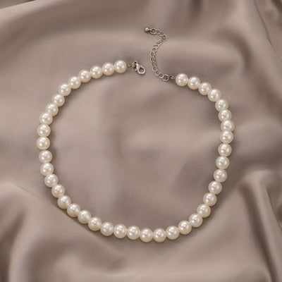 Jeanne-Marie™ | Élégant Collier à un Rang de Perles