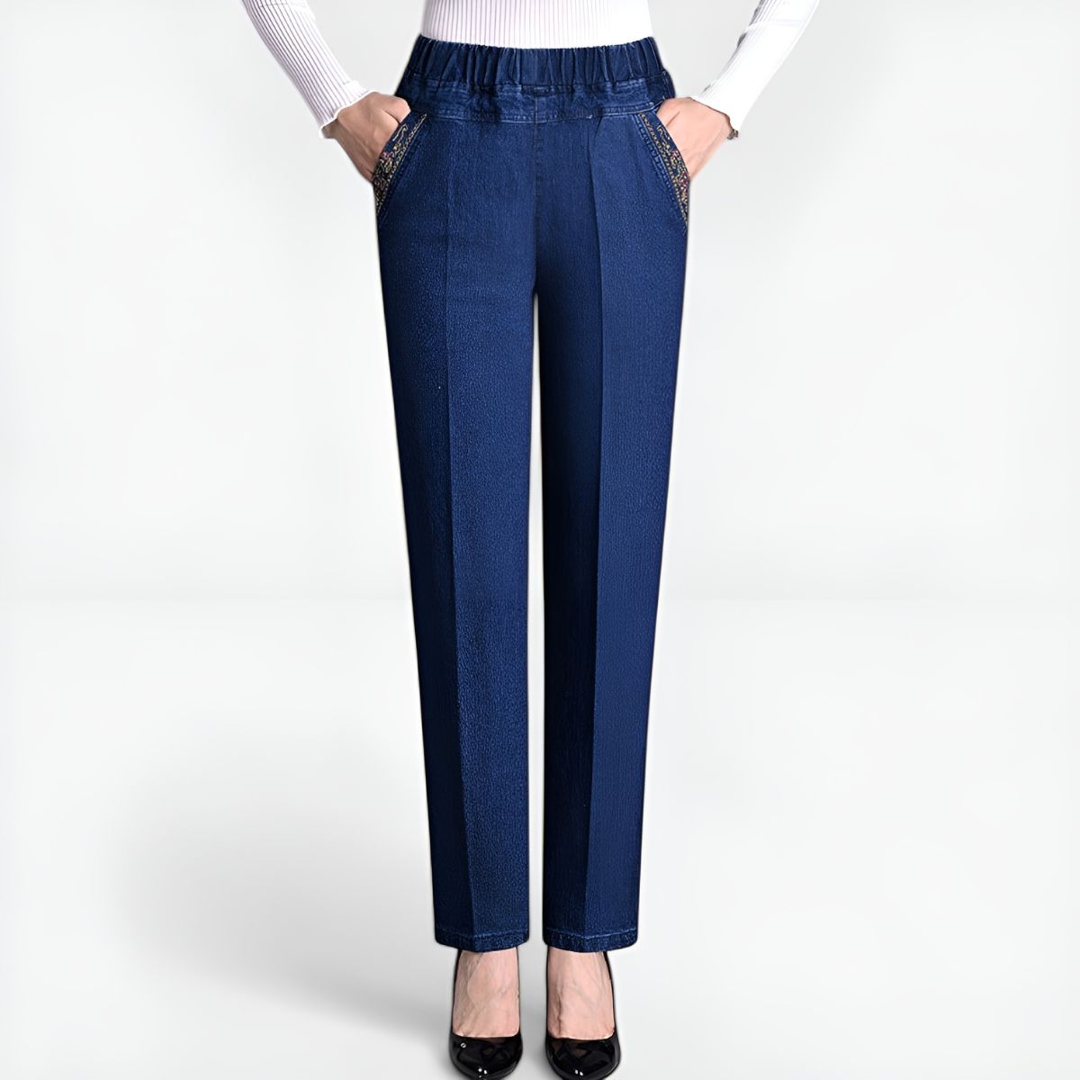 Mélina™ | Jean à Taille Élastiquée