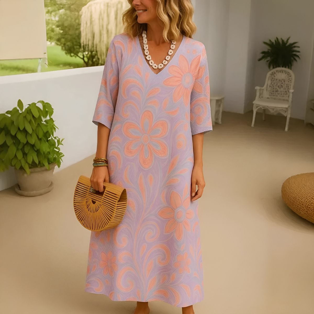 Angèle™ | Longue Robe Florale