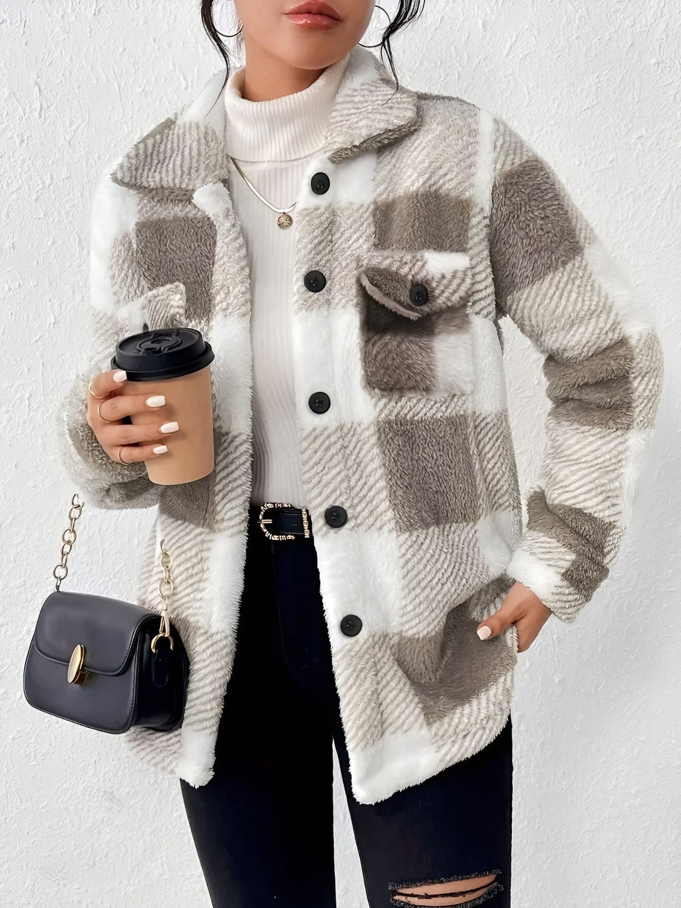 Lucie™ | Veste Polaire à Carreaux