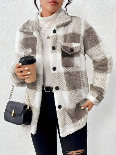 Lucie™ | Veste Polaire à Carreaux