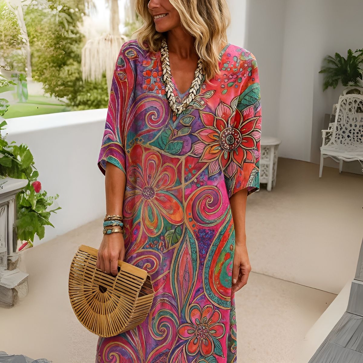 Angèle™ | Longue Robe Florale