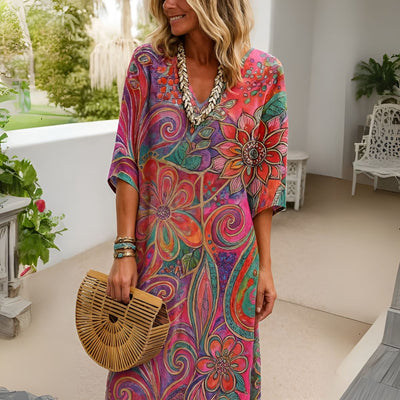 Angèle™ | Longue Robe Florale