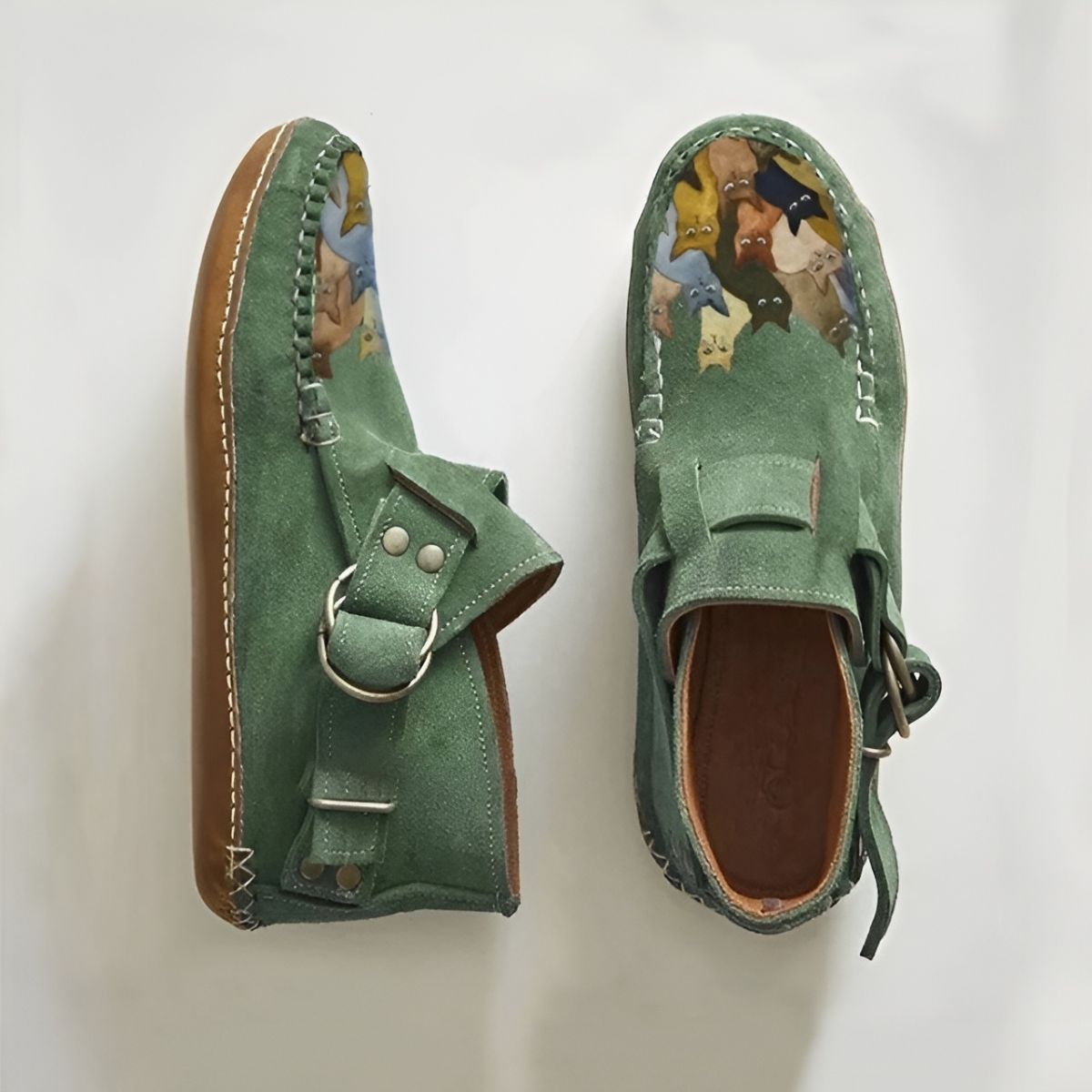 Félinéa™ | Bottines Confortables à Imprimé Félin