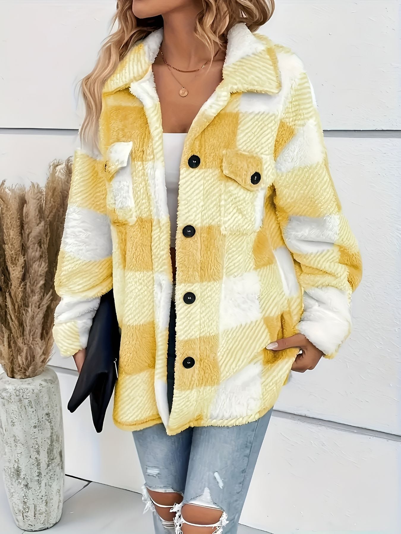 Lucie™ | Veste Polaire à Carreaux