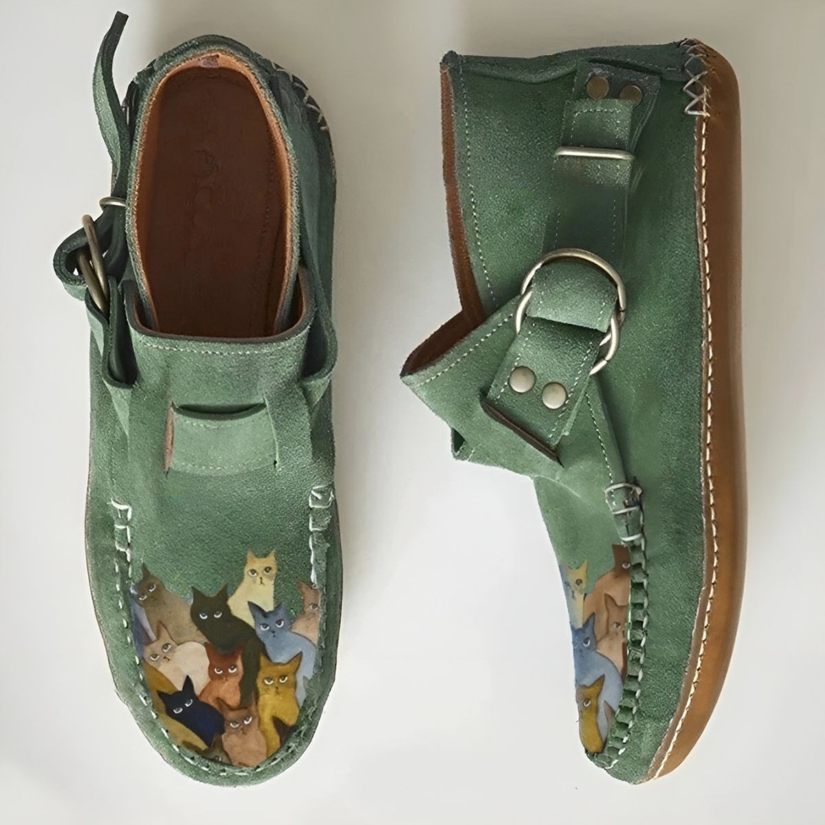 Félinéa™ | Bottines Confortables à Imprimé Félin