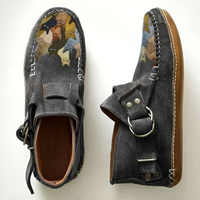 Félinéa™ | Bottines Confortables à Imprimé Félin