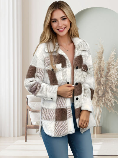 Lucie™ | Veste Polaire à Carreaux