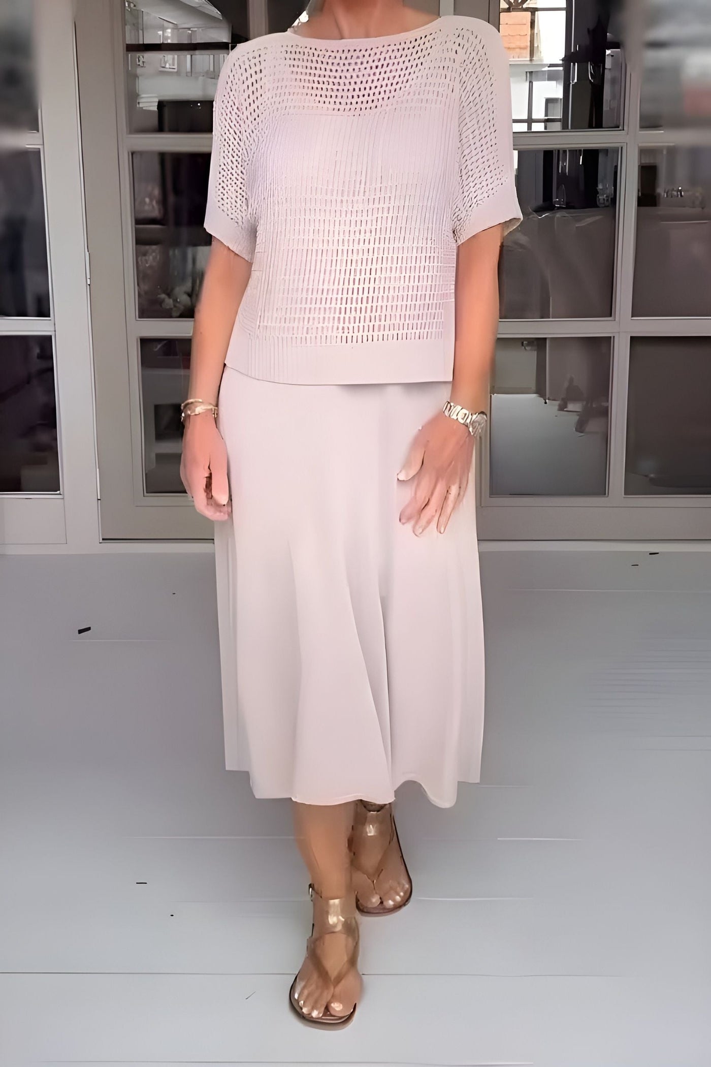 Pauline™ | Robe d'été avec Haut en Tricot
