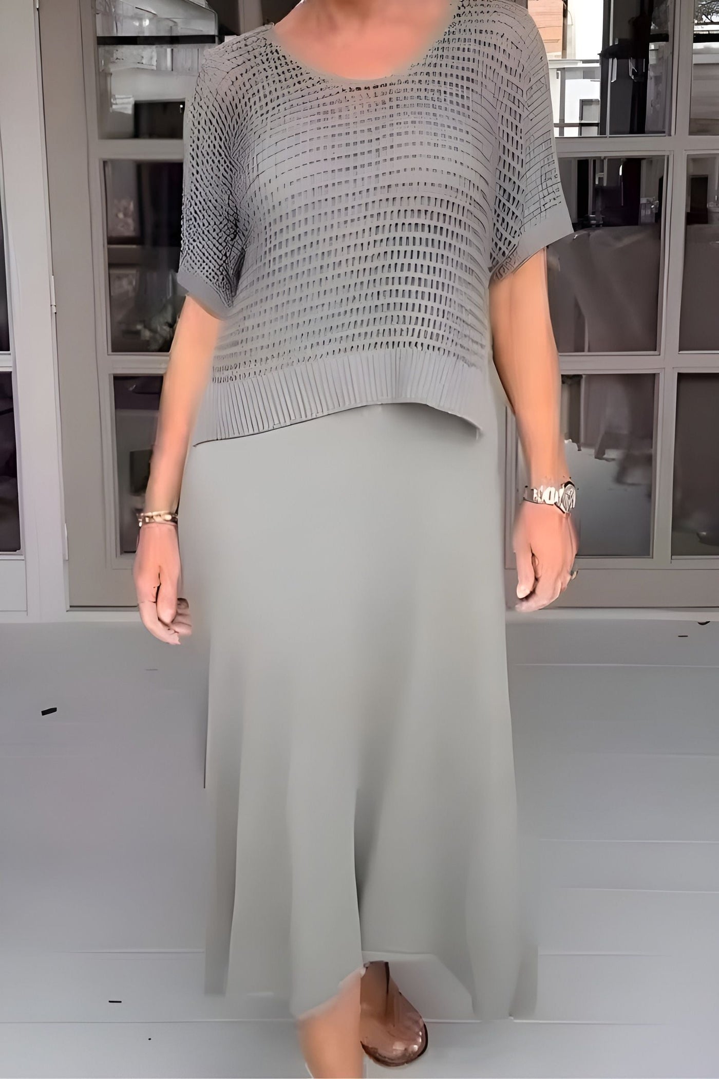 Pauline™ | Robe d'été avec Haut en Tricot