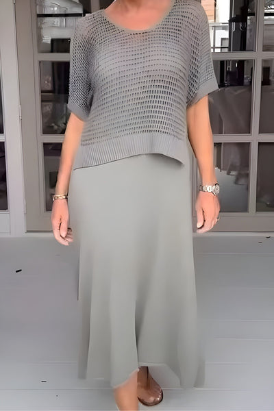 Pauline™ | Robe d'été avec Haut en Tricot