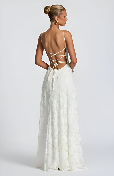 Émilie™ | Robe longue à Corset en Dentelle