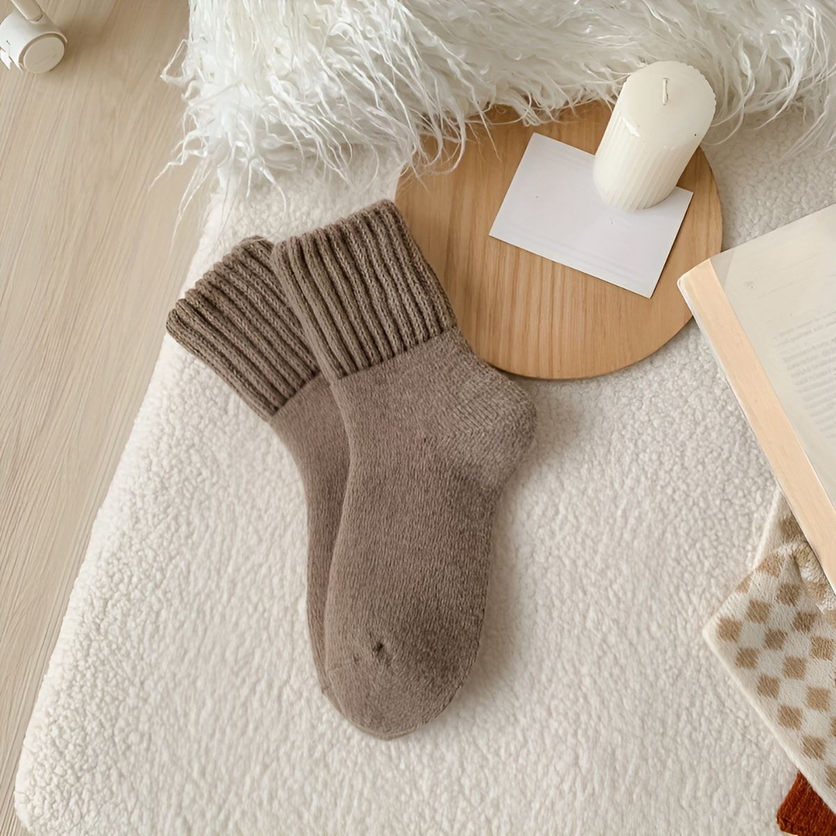 Chaudouce™ | Lot de 5 paires de Chaussettes Teddy