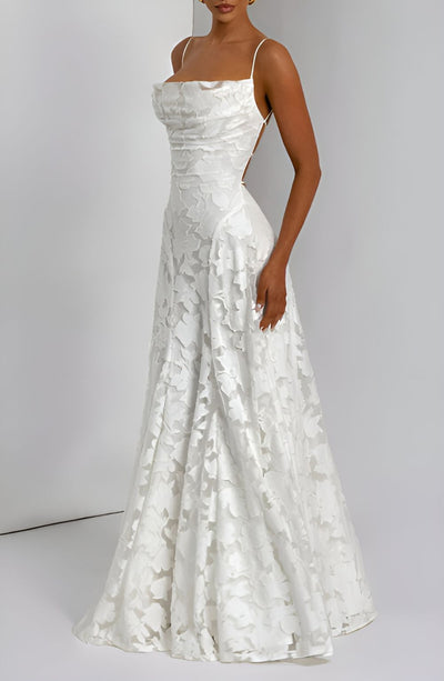 Émilie™ | Robe longue à Corset en Dentelle