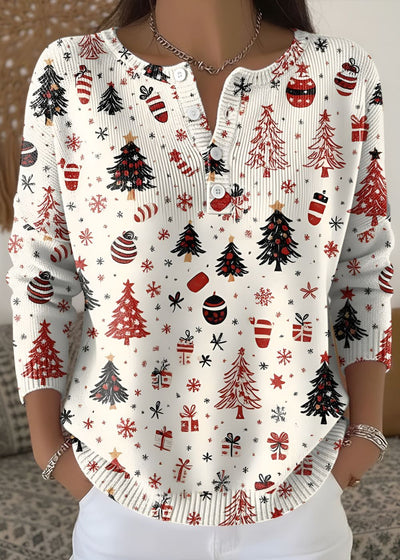 Eulalie™ | Pull de Noël à Boutons