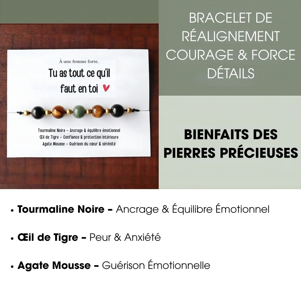 Âmeforte™ | Bracelet de Courage et d’Amitié