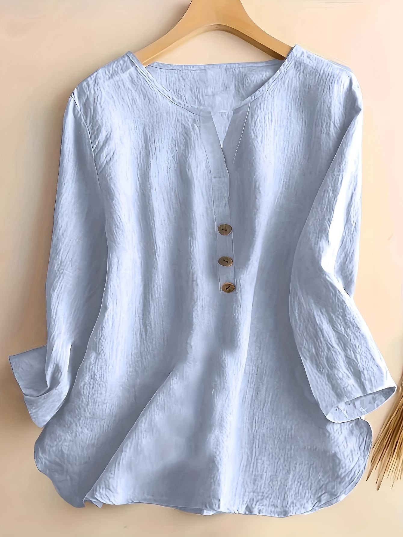 Minda™ | Blouse en Coton et Lin