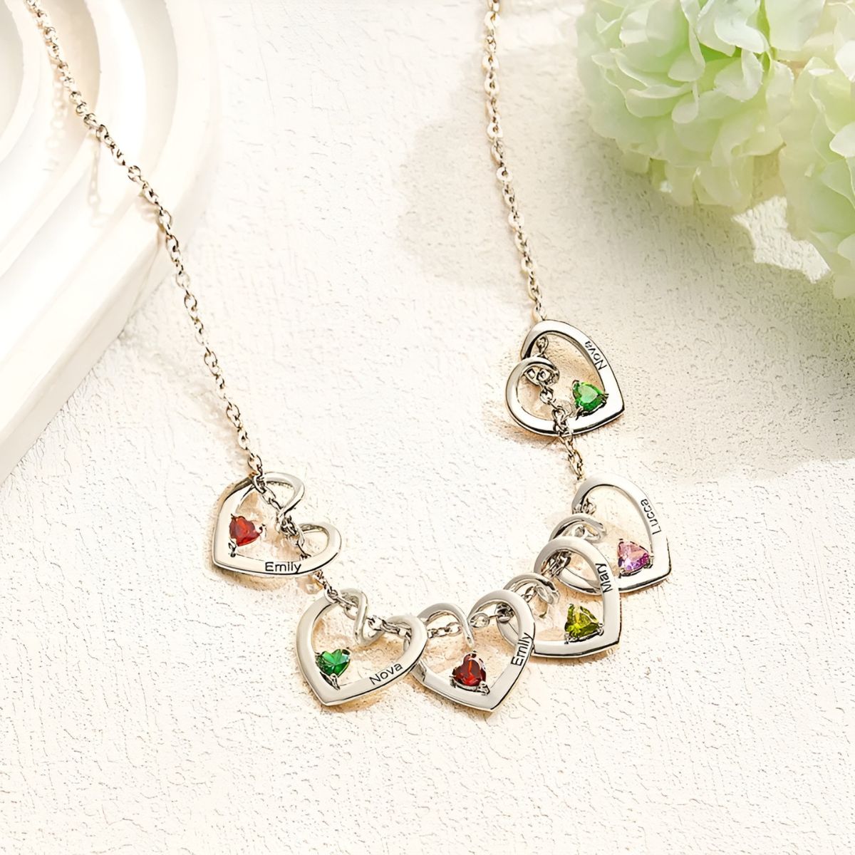 Coeurlien™ | Collier Personnalisé pour Maman & Mamie