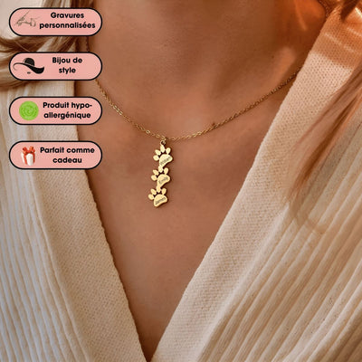 Chéripatte™ | Collier avec Patte Gravée