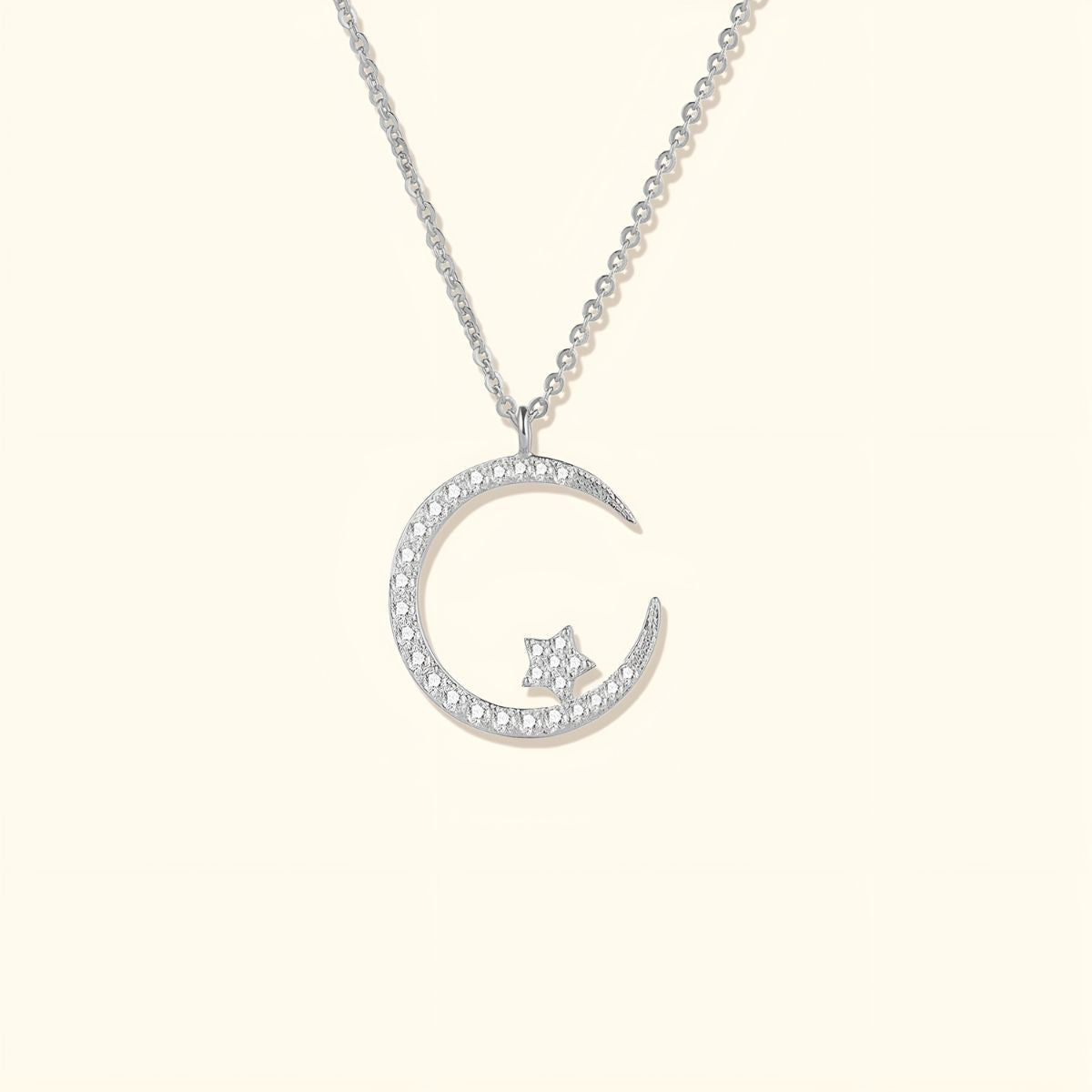 Lunéria™ | Collier Lune et Étoiles