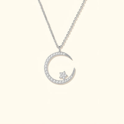 Lunéria™ | Collier Lune et Étoiles