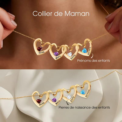 Coeurlien™ | Collier Personnalisé pour Maman & Mamie