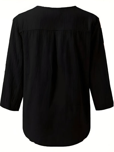 Minda™ | Blouse en Coton et Lin